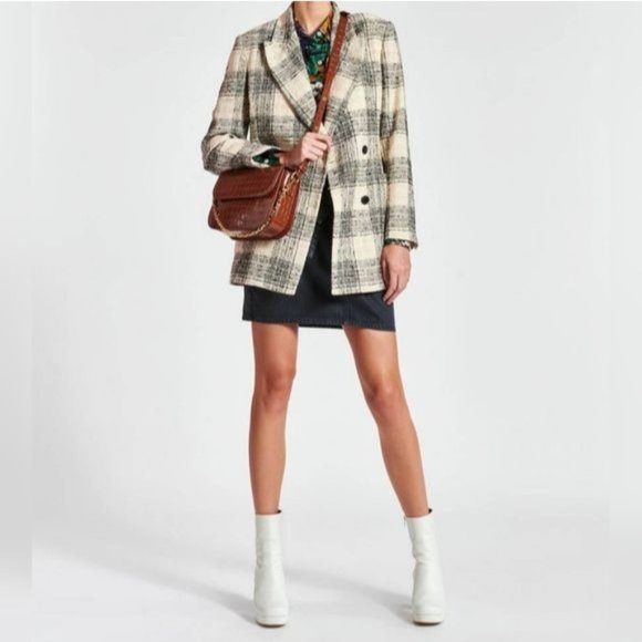 Essential Antwerp New Zanting Oversized Plaid Blazer Womens Size 36 US 4 - Picture 2 of 16